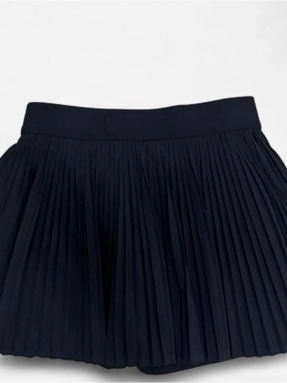 ALO Yoga Black Pleated Athletic Skirt